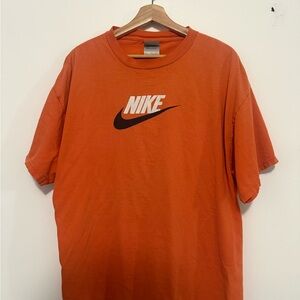 Vintage Nike Men's Vibrant Orange Tee